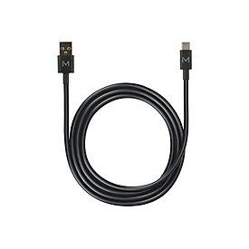 Mobilis Energia Cable - USB A C - 1m - Black