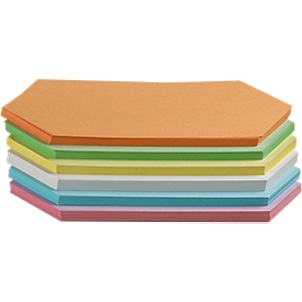Moderationskarten, rhombenförmig, 95 x 205 mm, 250 Stück, farbsortiert