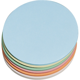 Moderationskarten, rund, ø 195 mm, 250 Stück, farbsortiert