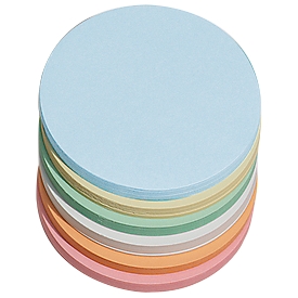 Moderationskarten, rund, ø 95 mm, 250 Stück, farbsortiert