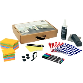 Moderationskoffer Sigel Business für Whiteboards, Kartonbox, T 235 x B 385 x H 80 mm, mit Tragegriff