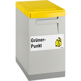 Modul-Sammelbox WSB grau, Deckel gelb