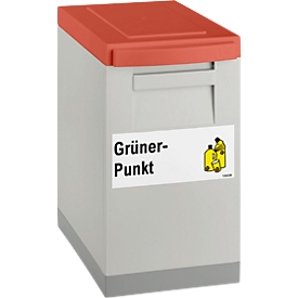 Modul-Sammelbox WSB grau, Deckel rot