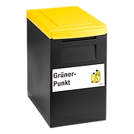 Modul-Sammelbox WSB schwarz, Deckel gelb