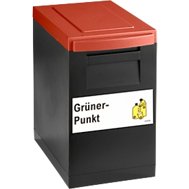 Modul-Sammelbox WSB schwarz, Deckel rot