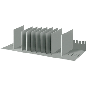 Module de classement, format A4, polystyrène, pour armoires, 8 parties, l. 700 x P 275 x H 210 mm