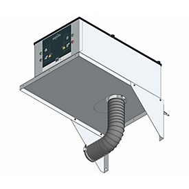 Módulo de filtro de recirculación para armarios de seguridad asecos, chapa de acero, W 305 x D 555 x H 210 mm, 85-265 V, 8,5 W, hasta 25 m³/h, 2200 rpm