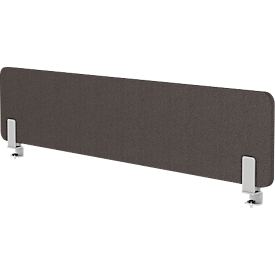 Modus tafelblad wand, met adapter, 25 mm dik, B 800 x H 400 mm, donkergrijs