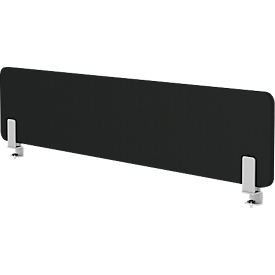 Modus werkblad wand, met adapter, 25 mm dik, B 800 x H 400 mm, zwart