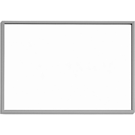 moedel deurbord Madrid, DIN A6, liggend formaat, aluminium frame, polyester afdekplaat, zelfklevende bevestiging, B 150,5 x H 105,5 mm, zilver