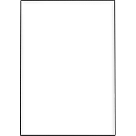 moedel MADRID Black Line wegwijzer, DIN A4, aluminium frame, geanodiseerd, schuifgeleider, schroef-/kleefbevestiging, B 297 x H 230 mm, zwart