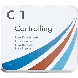 moedel MAXI deurlabel, basisplaat met antireflecterende Makrolon afdekking, zelfklevende montage, B 150 x H 150 mm, 1 stuk