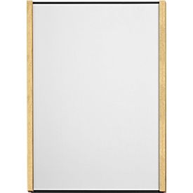 moedel Panneau mural LMH, DIN A4, inserts interchangeables, montage adhésif, L 221,5 x H 299,5 mm, érable/noir