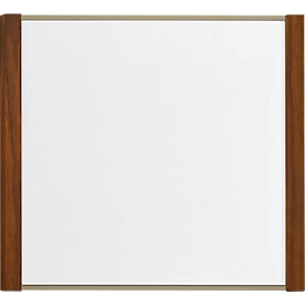 moedel Türschild LMH, Aluminium- und Holzrahmen, Holzart wählbar, Polyester-Abdeckung, Klebemontage, B 159,5 x H 150,5 mm, bronze/Nussbaum