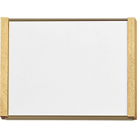 moedel Türschild LMH, DIN A6, individuell beschriftbar, Polyester-Abdeckung, Klebemontage, B 159,5 x H 105,5 mm, Aluminium, bronze/Ahorn