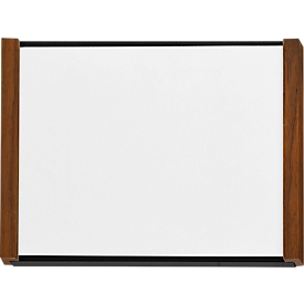 moedel Türschild LMH, DIN A6, individuell beschriftbar, Polyester-Abdeckung, Klebemontage, B 159,5 x H 105,5 mm, Aluminium, schwarz/Nussbaum