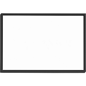 moedel Türschild Madrid, DIN A6, Querformat, Aluminiumrahmen, Polyesterabdeckung, Klebemontage, B 150,5 x H 105,5 mm, schwarz