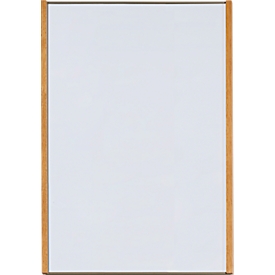 moedel wandbord LMH, DIN A3, staand formaat, frame van hout en aluminium, kleef- of schroefbevestiging, B 308,5 x H 422,5 mm, brons/eik