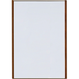 moedel wandbord LMH, DIN A3, staand formaat, frame van hout en aluminium, kleef- of schroefbevestiging, B 308,5 x H 422,5 mm, brons/walnoot