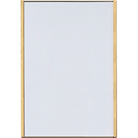 moedel wandbord LMH, DIN A3, staand formaat, frame van hout en aluminium, zelfklevend of schroefbevestiging, B 308,5 x H 422,5 mm, brons/mapulier