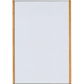 moedel wandbord LMH, DIN A3, staand formaat, frame van hout en aluminium, zelfklevend of schroefbevestiging, B 308,5 x H 422,5 mm, zilver/eiken