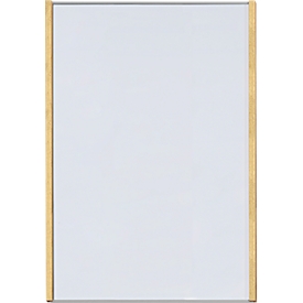 moedel Wandschild LMH, DIN A3, Hochformat, Holz- und Aluminiumrahmen, Klebe- oder Schraubmontage, B 308,5 x H 422,5 mm, silber/Ahorn