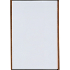moedel Wandschild LMH, DIN A3, Hochformat, Holz- und Aluminiumrahmen, Klebe- oder Schraubmontage, B 308,5 x H 422,5 mm, silber/Nussbaum