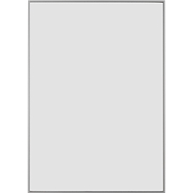 moedel Wandschild Madrid, DIN A4, Hochformat, eloxiert, Klebe- oder Schraubmontage, B 212,5 x H 299,5 mm, mit Einleger, silber