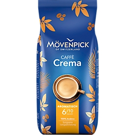 Mövenpick Kaffee Caffè Crema, Intensität 4/5, für Kaffee-Vollautomaten, ganze Bohnen, 1 kg