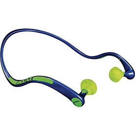 MOLDEX Casque anti-bruit WaveBand® 2K 680001, EN 352-2, SNR 27 dB, bouchons remplaçables, léger comme une plume, bleu/vert, 8 pièces