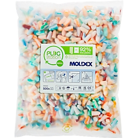 MOLDEX earplugs Spark Plugs soft 7825, EN 352-2, dispenser refill pack, 500 pairs