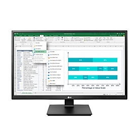Moniteur professionnel LG 24BK550Y-I, 24", Full HD IPS avec 1920 x 1080 px, 2 x 1,2 W, DisplayPort/HDMI/DVI-D/VGA/USB, réglable en hauteur, orientable et inclinable