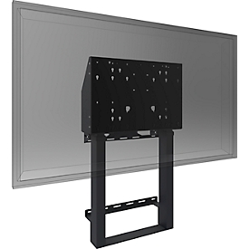 Monitor muurbeugel e.BOX®, voor 1 beeldscherm tot 86" & tot 120 kg, elektrisch in hoogte verstelbaar, anti-collision bescherming, kabelbox, VESA, staal, zwart