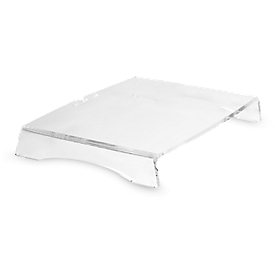 Monitor stand BakkerElkhuizen Q-riser 50, acrylic, up to 16 kg, fixed height 5.5 cm
