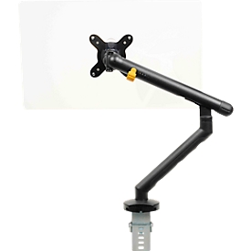 Monitorarm BakkerElkhuizen BE Flexibel, voor 1 monitor, tot 10 kg, draaibaar, kantelbaar en zwenkbaar, klembreedte 80 mm, VESA-compatibel, ergonomisch, in hoogte verstelbaar van 170 tot 582 mm, zwart