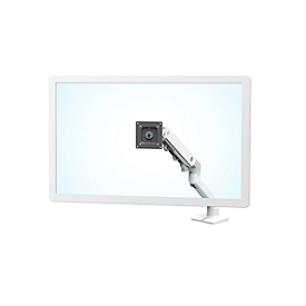 Monitorarm Ergotron HX, für Monitore bis 42“, ergonomisch, höhenverstellbar, mit Tischklemme, weiß