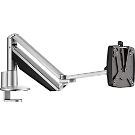 Monitorarm Novus CLU III C, für 1 Monitor bis 7 kg, mit Tischbefestigung, neig/schwenk/höhenverstellbar, silbern/anthrazit