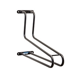 Mottez Wand-Fahrradhalter M091S, vertikale Montage, für 1 Fahrrad, B 170 x T 600 x H 410 mm, Stahl, schwarz