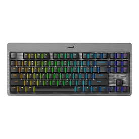 Mountain Everest Core - Tastatur - mit Mediendock - Hintergrundbeleuchtung - USB-C - QWERTZ