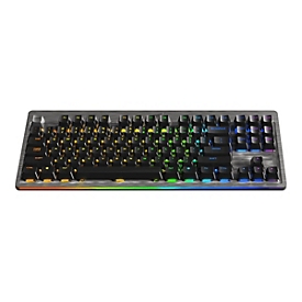 Mountain Everest Core - Tastatur - mit Mediendock - Hintergrundbeleuchtung - USB-C - QWERTZ