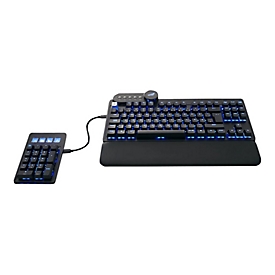 Mountain Everest Core - Tastatur - mit Mediendock - Hintergrundbeleuchtung - USB-C - QWERTZ