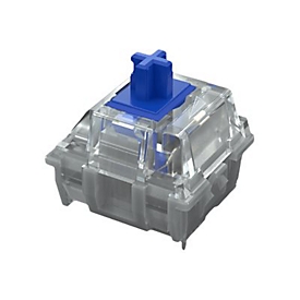Mountain - Tastaturschalter - Blau, durchsichtig (Packung mit 90 Stück)