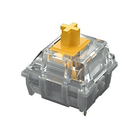 Mountain - Tastaturschalter - Gelb, durchsichtig (Packung mit 110 Stück)