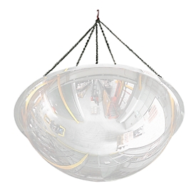 Mounting set, for 360° panoramic surveillance mirror