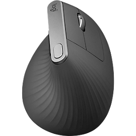 Mouse Logitech MX Vertical, optical, BT/cable, 6 buttons, 4000 dpi, ergonomic, graphite grey
