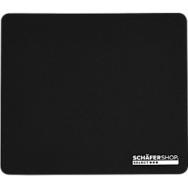 Mousepad Schäfer Shop Select MediaRange, ultraflach, rutschfest, B 210 x T 180 x H 3 mm, Stoffoberfläche, schwarz