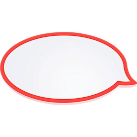 Mouth presentation cards speech bubbles, for comments, 50 pieces