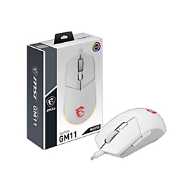 MSI Clutch GM11 - Maus - USB - weiß