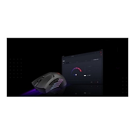 MSI Clutch GM51 - Maus - leicht - Für Rechtshänder - optisch - 6 Tasten - kabellos, kabelgebunden - 2.4 GHz, Bluetooth - kabelloser Empfänger (USB)