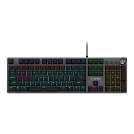 MSI FORGE GK310 - Tastatur - Hotswap-fähig - Hintergrundbeleuchtung - USB - Tastenschalter: roter Schalter